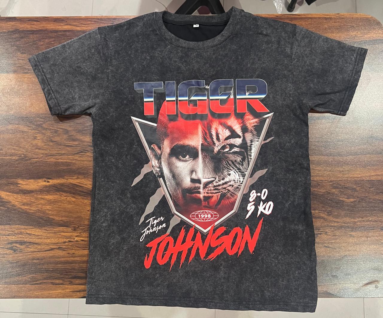 Delante "Tiger" Johnson Vintage Style & Signed Tee
