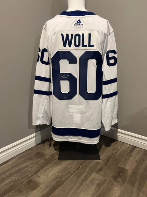 Autographed Joseph Woll Toronto Maple Leafs Jersey
