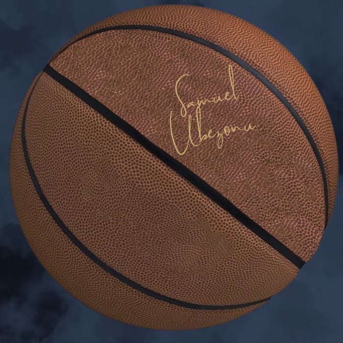 Samuel Ubezonu Autographed Basketball