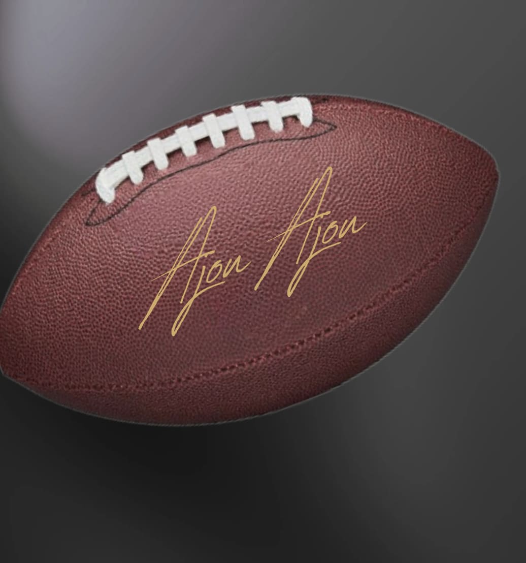Ajou Ajou Custom Autographed Football