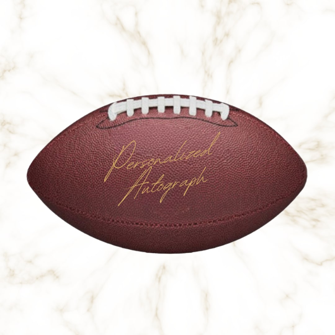 Limited Edition Eric Wright Autographed Football