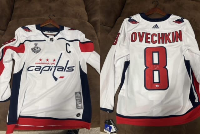 Autographed Alex Ovechkin Washington Capitals Jersey (WITH Cup Patch)