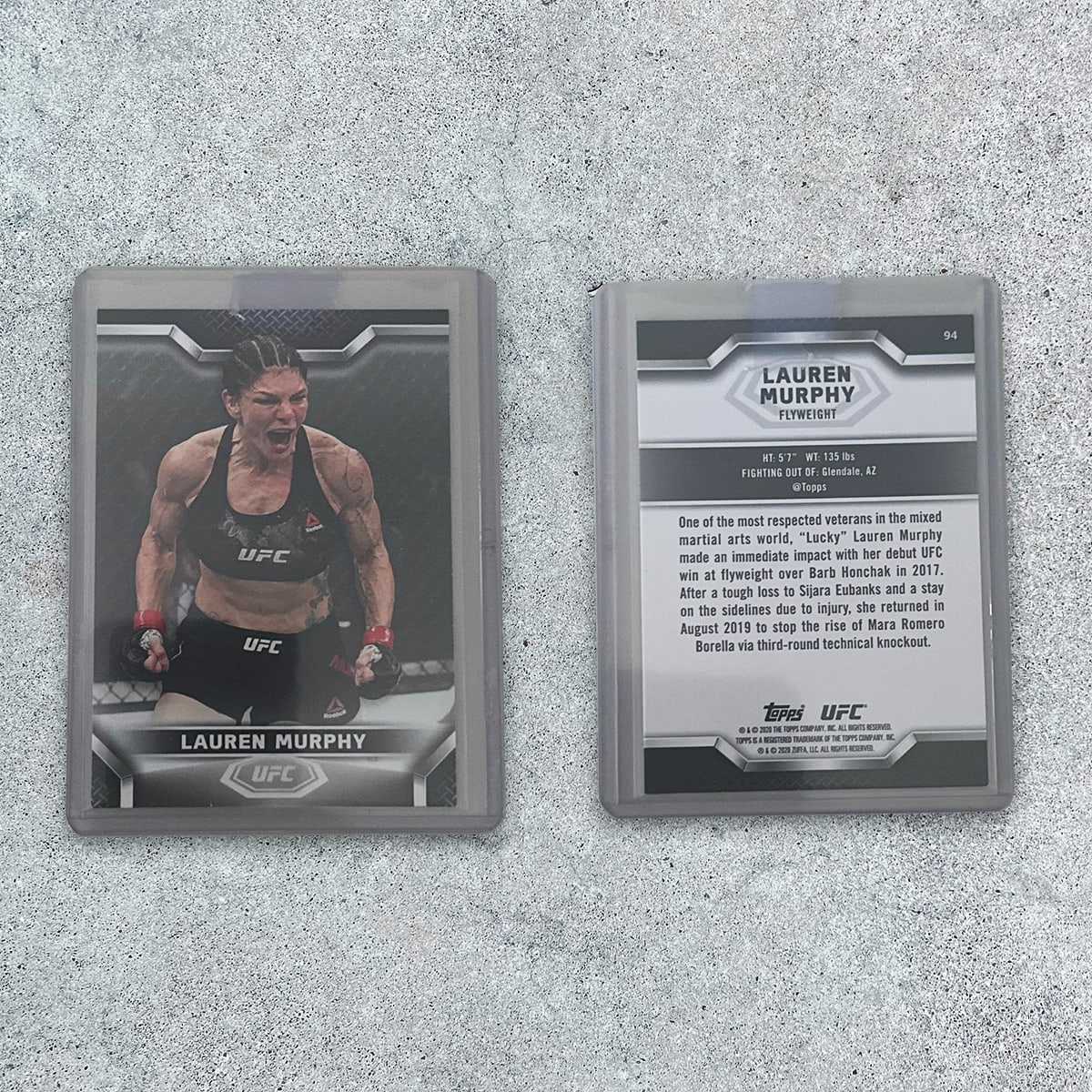 Custom Signed Lauren Murphy UFC Fight Collectors Card