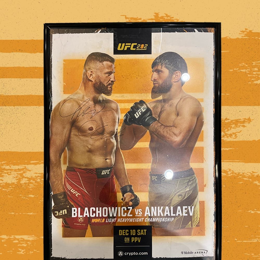 Official UFC 282 Poster, Signed by Chris Curtis