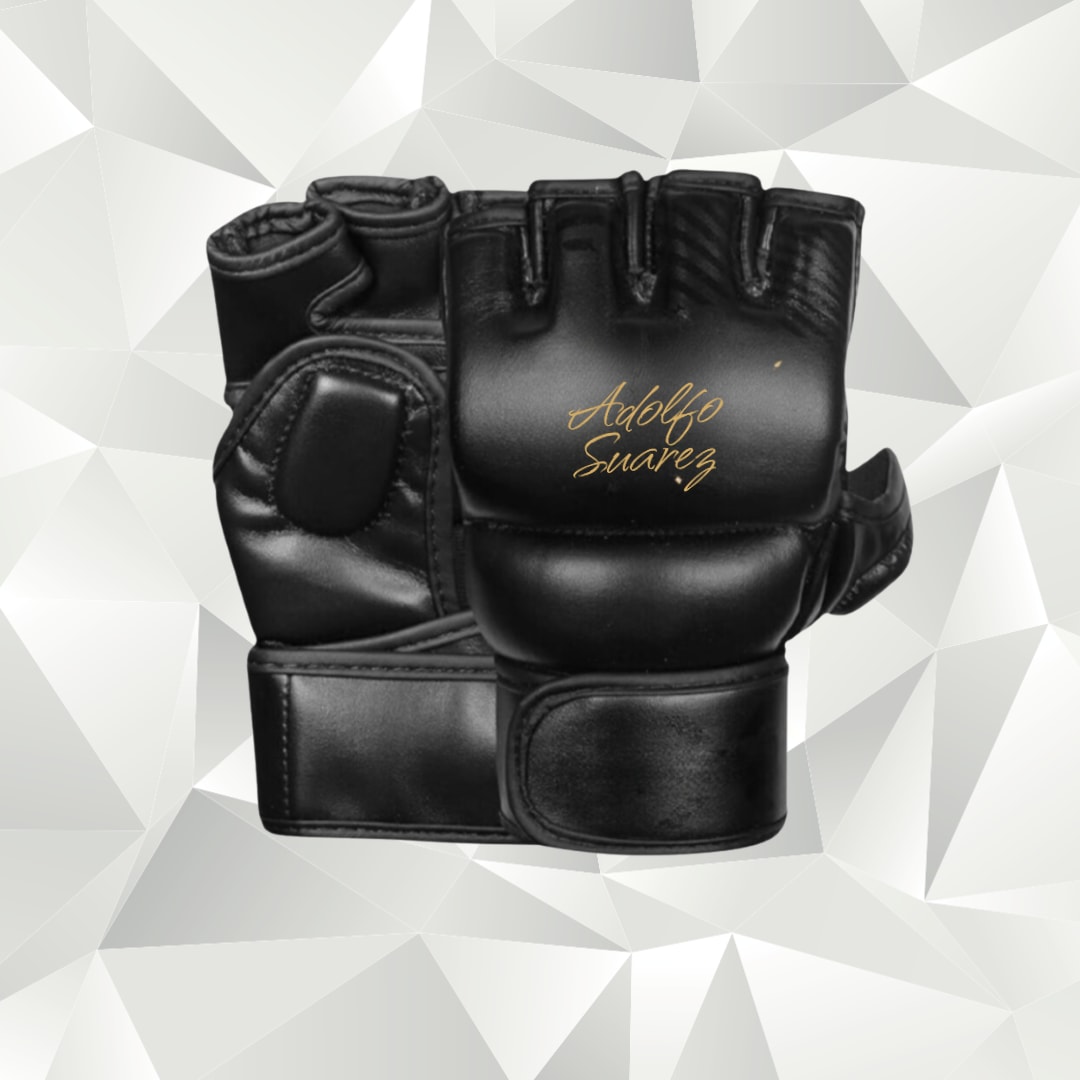 Adolfo Suarez Autographed MMA Gloves