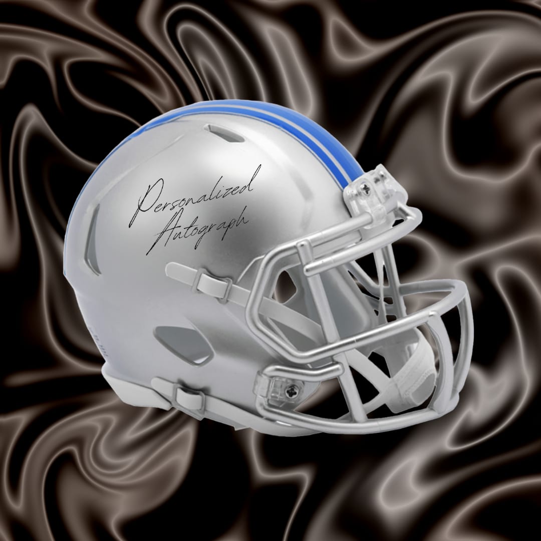 Limited Edition Eric Wright Autographed Mini Helmet