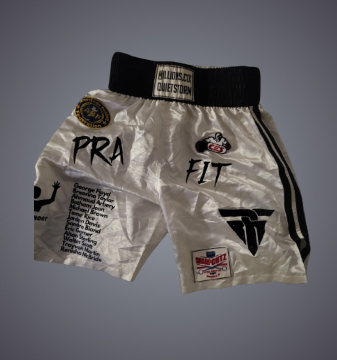 Set of Authentic Worn-Fighting Trunks by  Jimmy "Quiet Storm" Williams