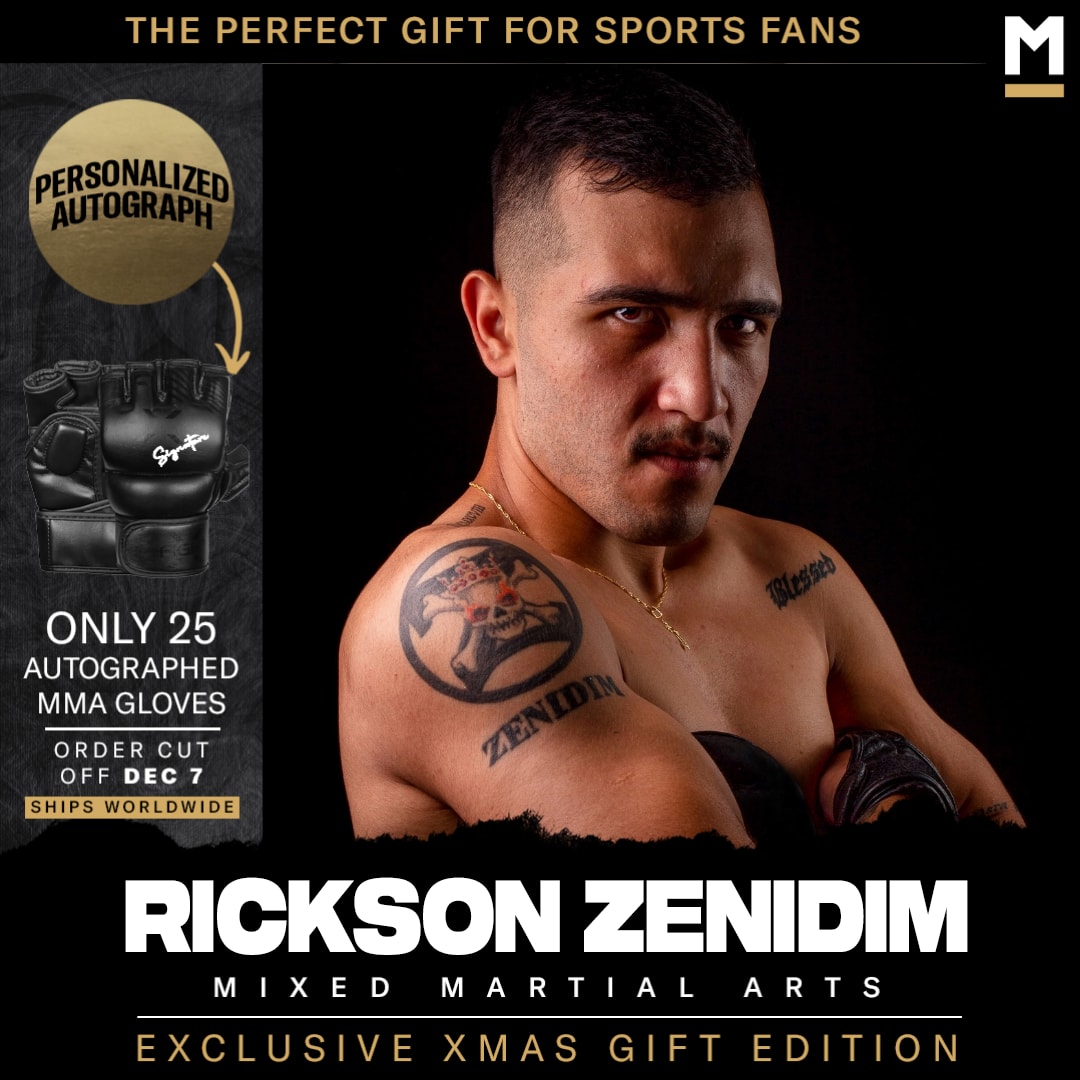 Rickson Zenidim Autographed MMA Gloves