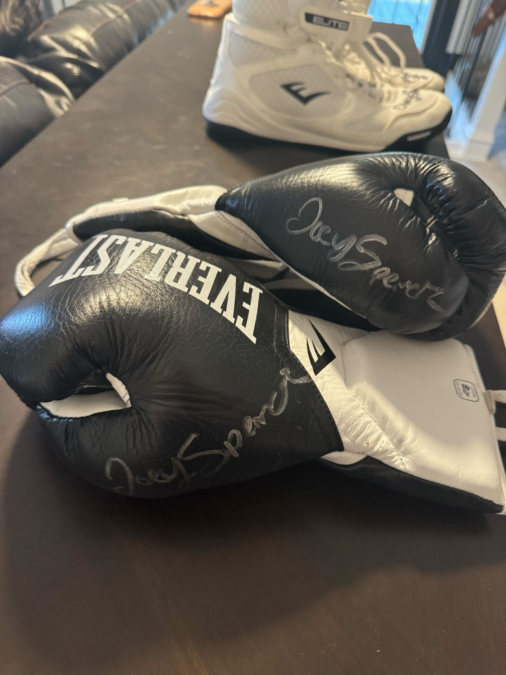 Joey Spencer Fight-Worn Autographed Boxing Gloves