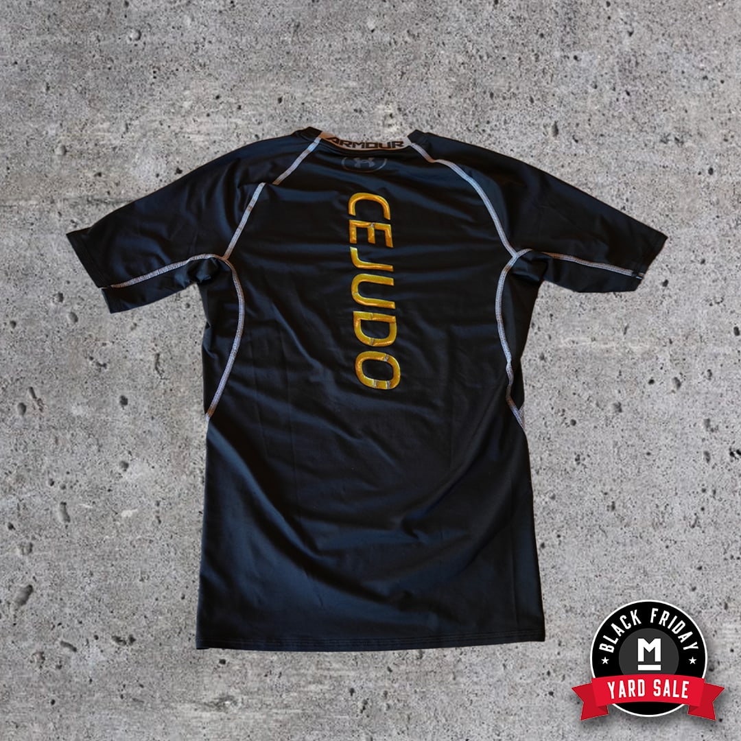 Henry Cejudo UFC Training T-Shirt, Black and Gold