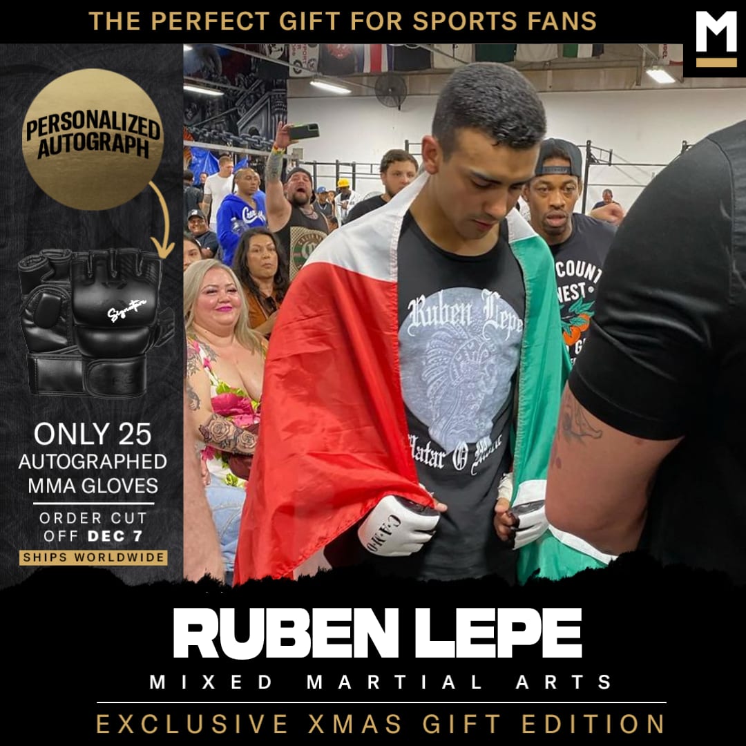 Ruben Lepe Autographed MMA Gloves
