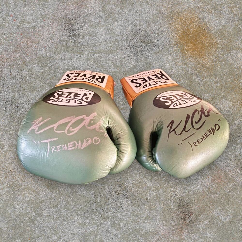 Kendo Castañeda Fight Worn Autographed Boxing Gloves