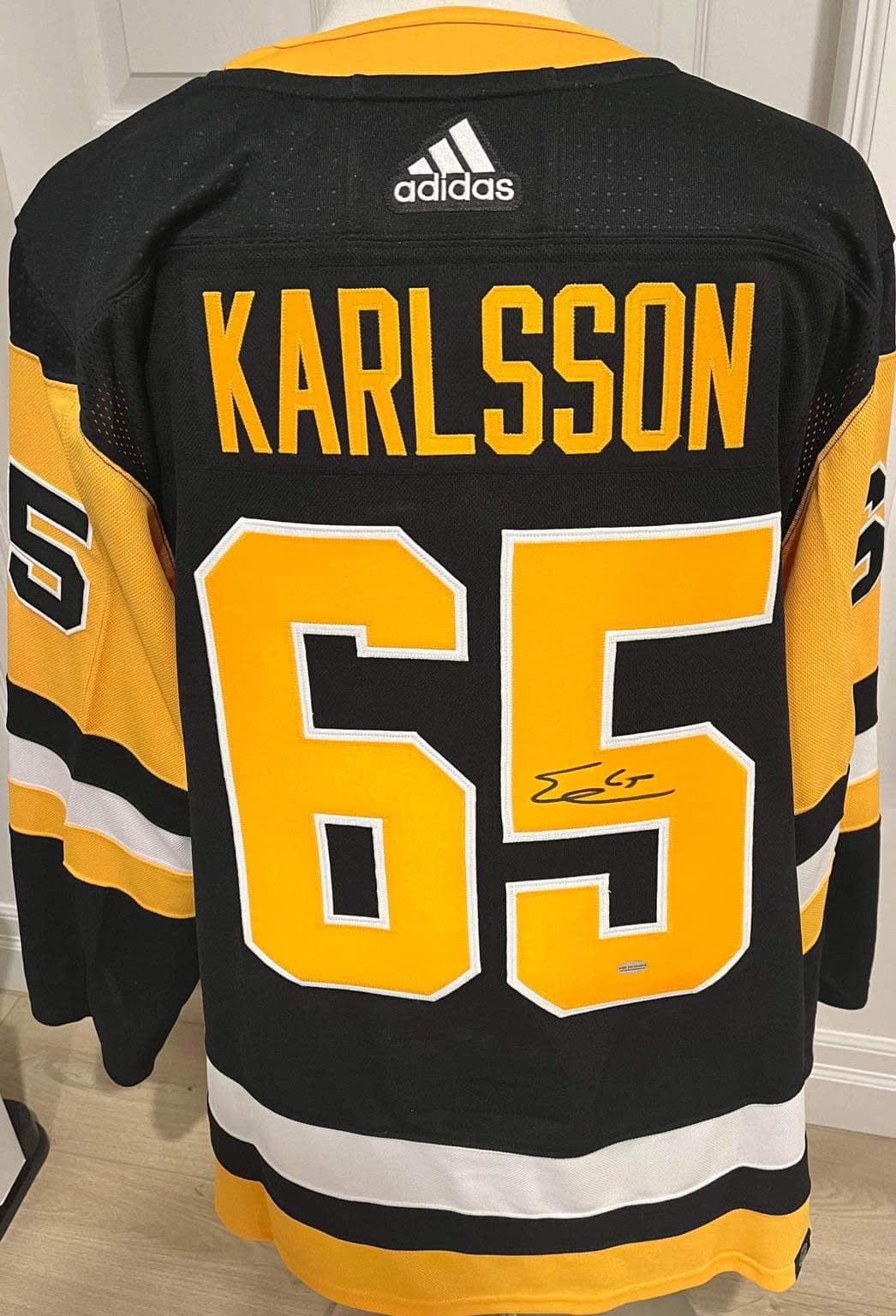 Autographed Erik Karlsson Pittsburgh Penguins Jersey