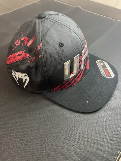 Authentic UFC Hat, Black & Red, Signed by Grant "KGD" Dawson