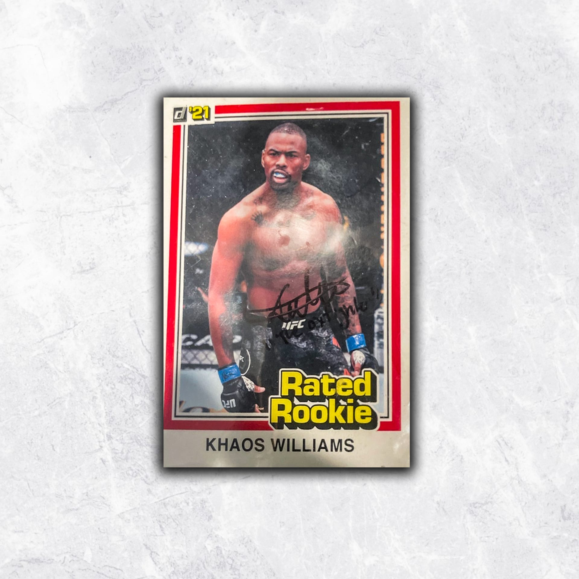 Khaos Williams Autographed Rated Rookie Card