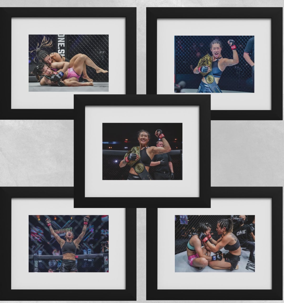 Angela Lee Framed Fight Poster Medium