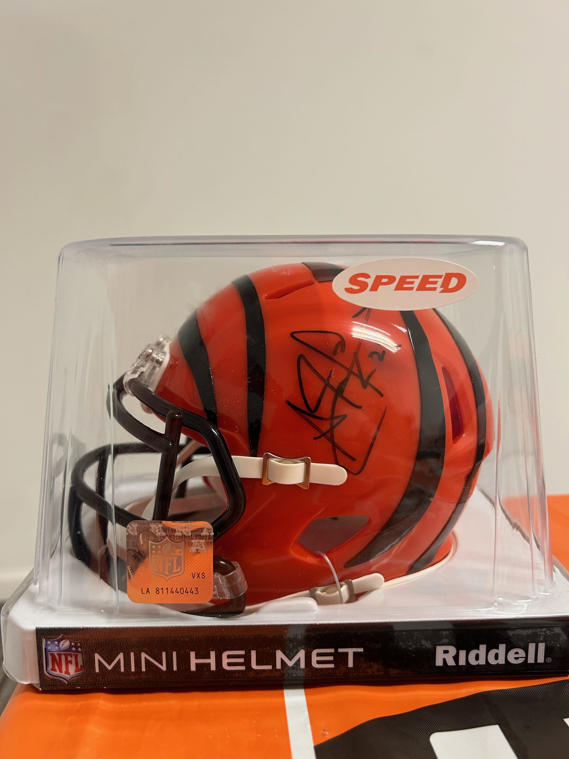 Cincinnati Bengals Adam Pacman Jones Signed Mini Helmet 