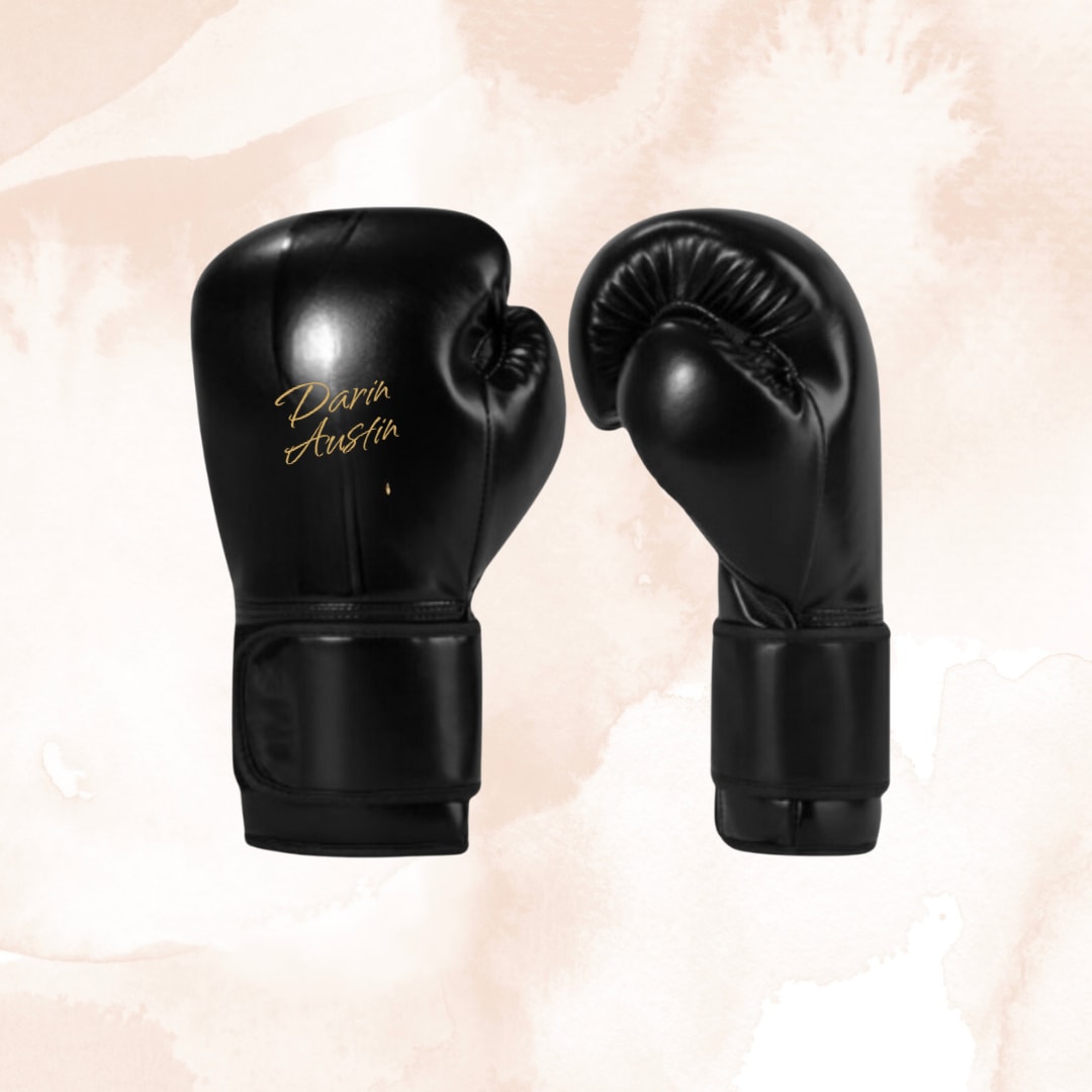 Darin dboi Austin  Autographed Boxing Gloves