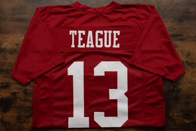 George Teague Autographed Alabama Replica Jersey. 