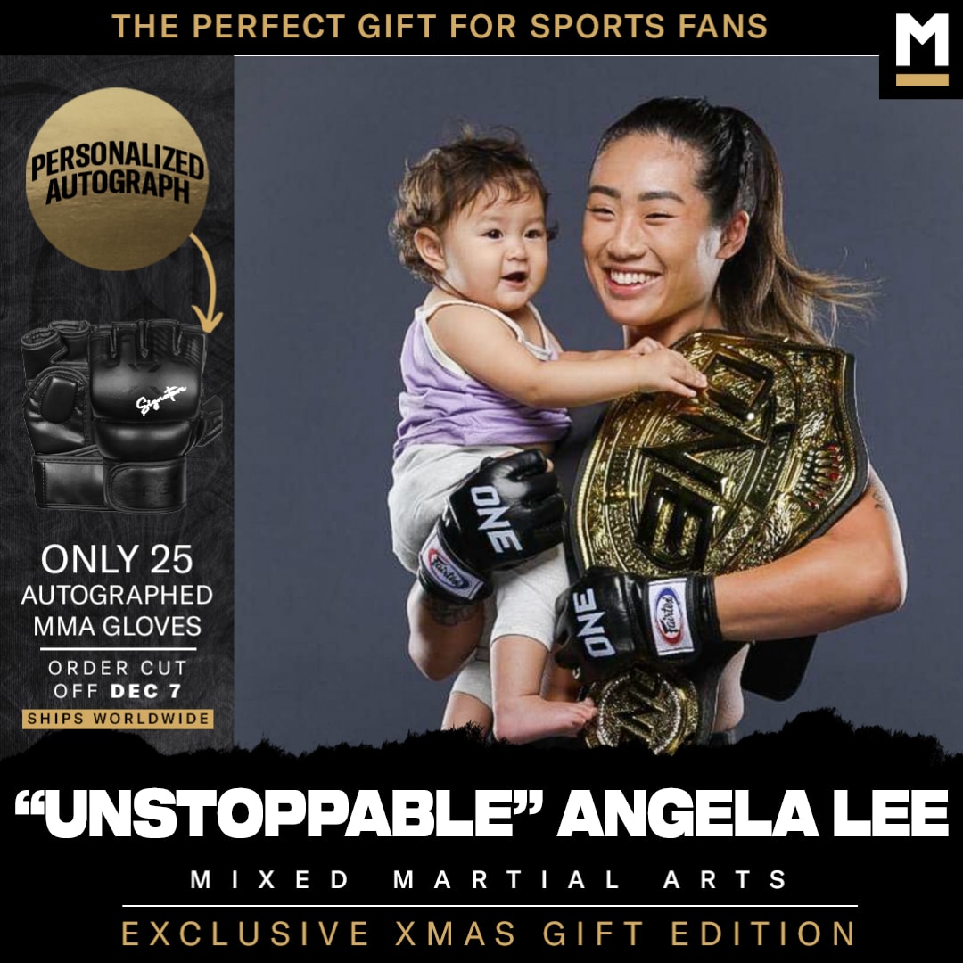 Angela Lee Autographed MMA Gloves