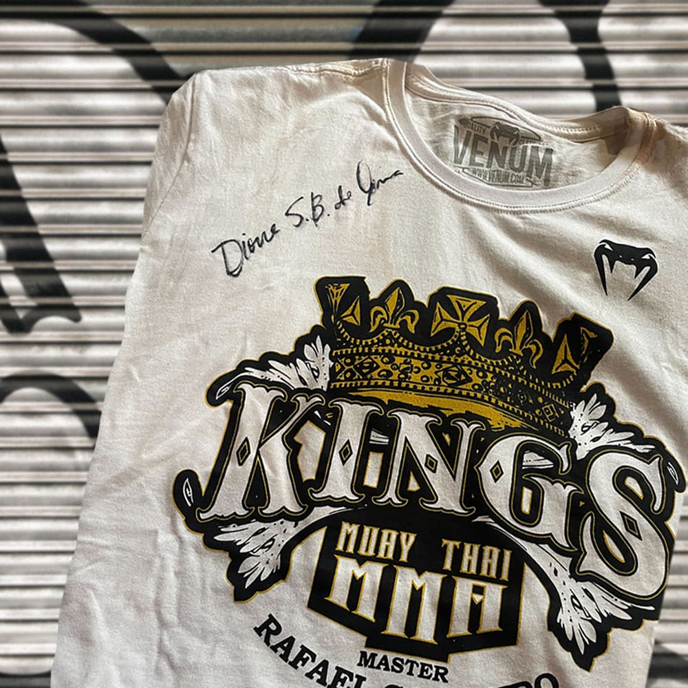 Kings MMA T Shirt, Worn & Signed by LFA Athlete, Dione Barbosa