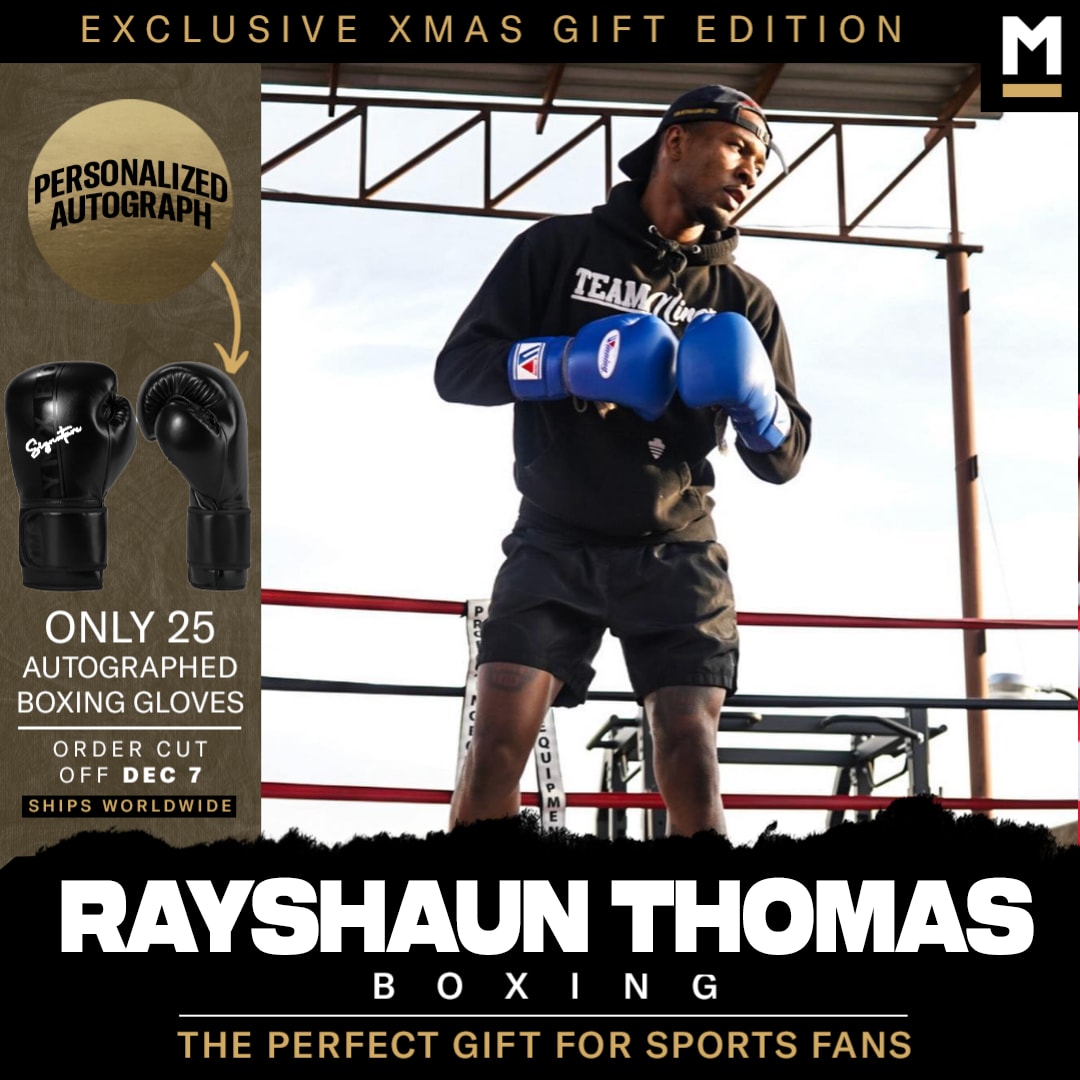 Rayshaun Thomas Autographed Boxing Gloves