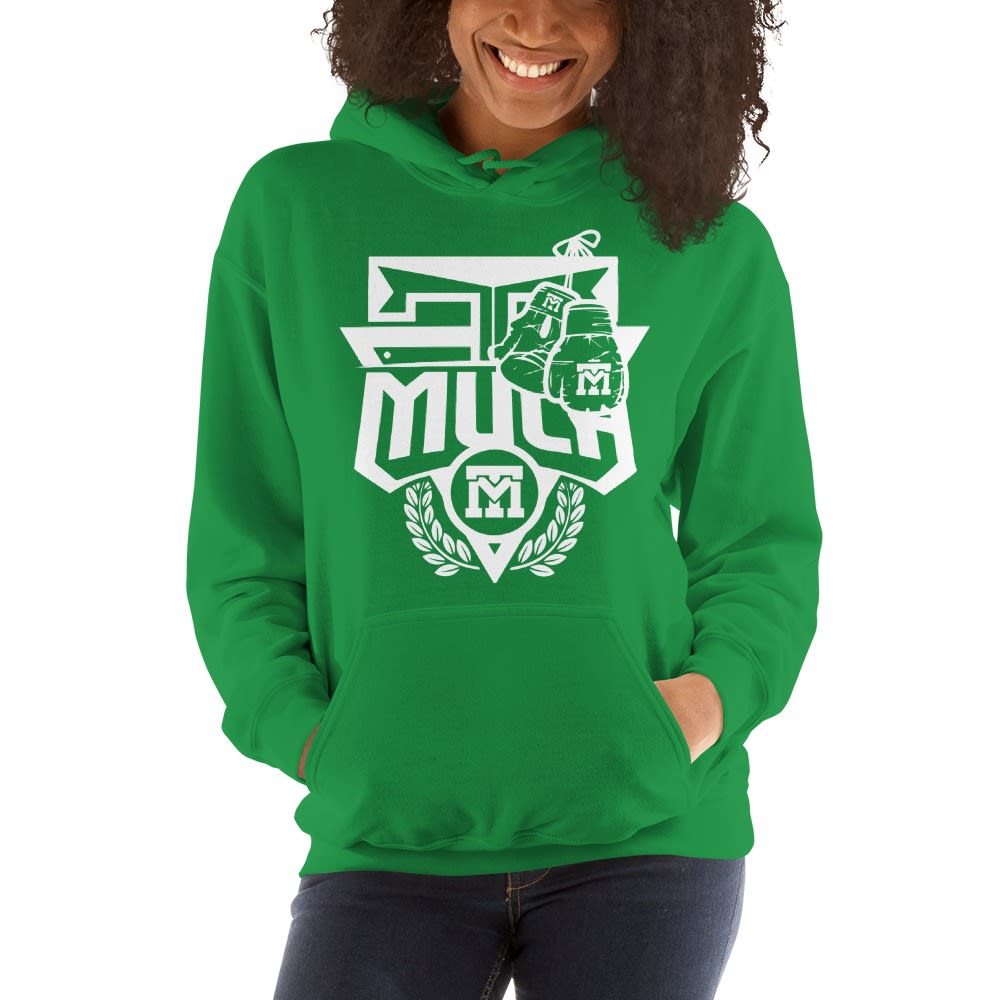 Roney "Too Much" Hines Women's Hoodie, White Logo