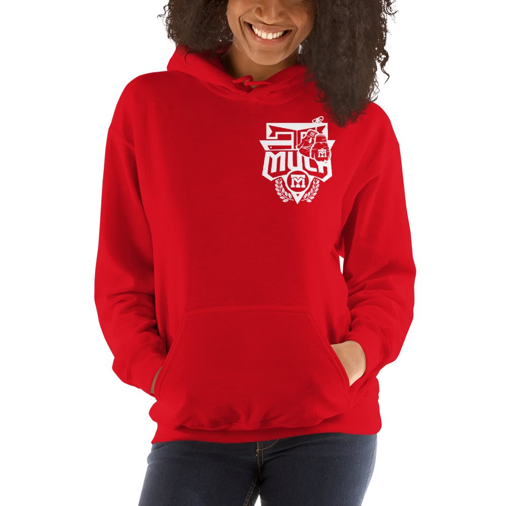 Roney "Too Much" Hines Women's Hoodie, White Mini Logo