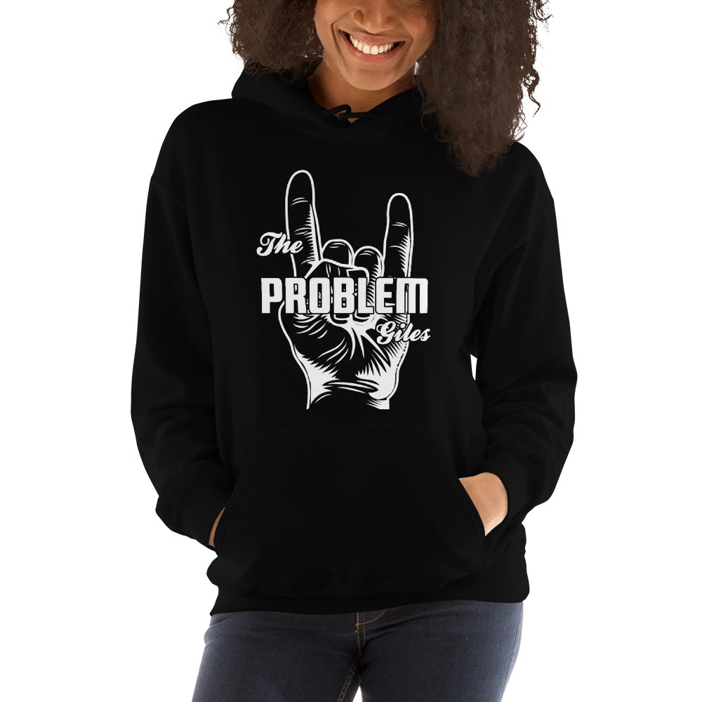 "The Problem" by Trevin Giles, Women's Hoodie, White Logo