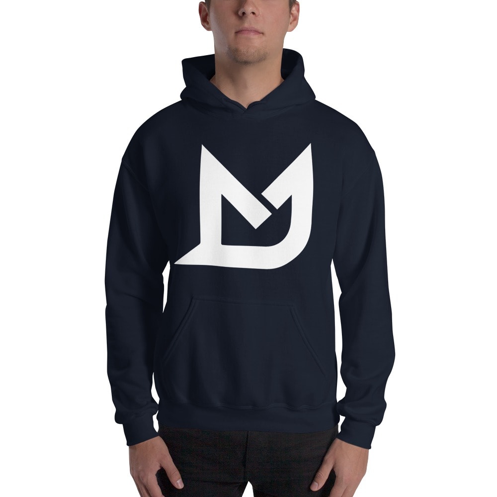 Michael Johnson Hoodie, White Mini Logo