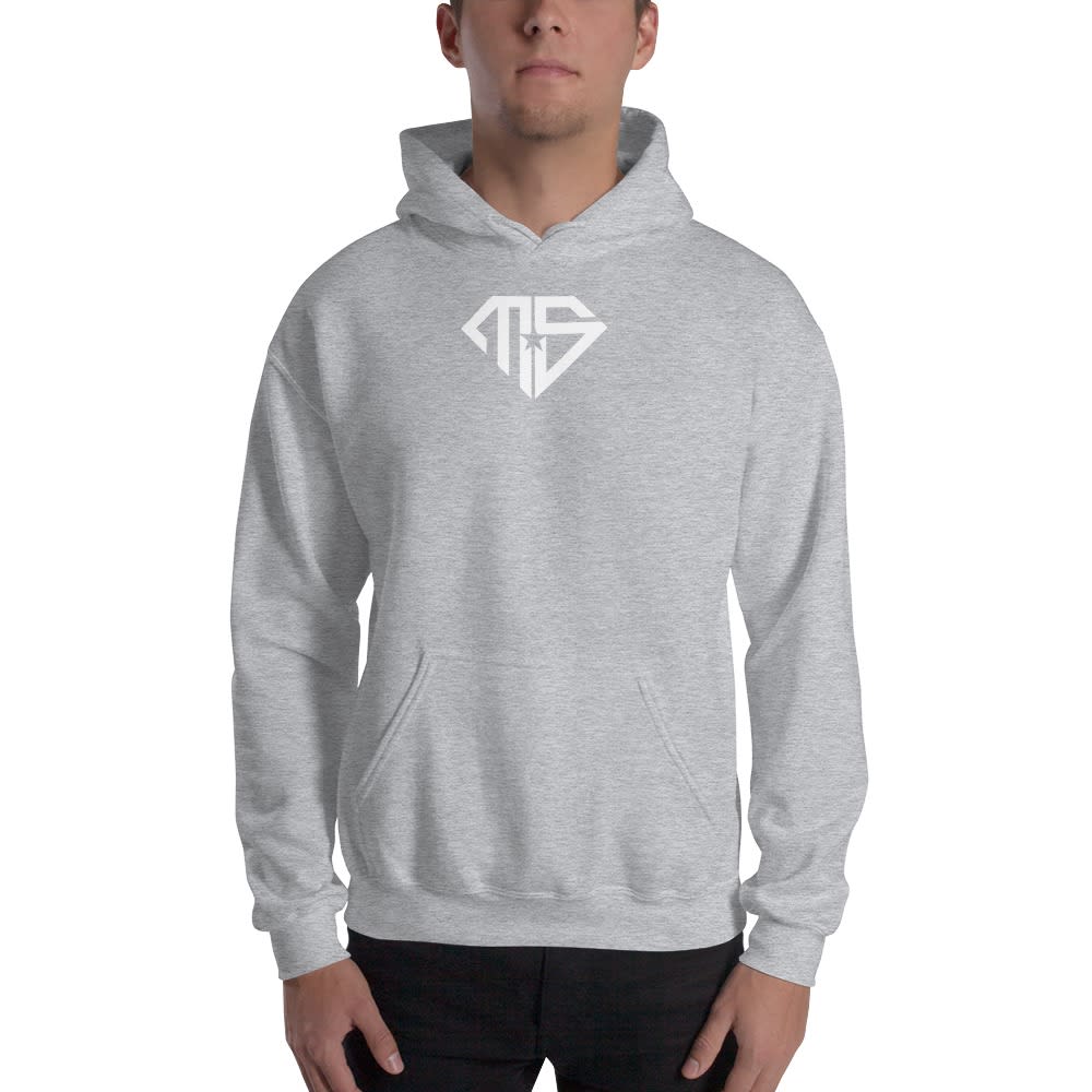 MS by Mickel Spencer Men's Hoodie, White Logo