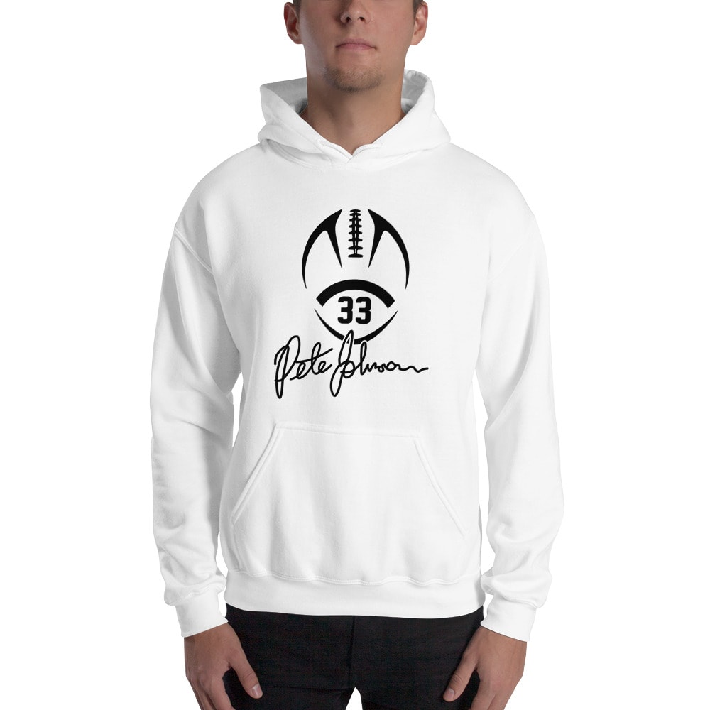 Pete Johnson #33 Hoodie, Black Logo