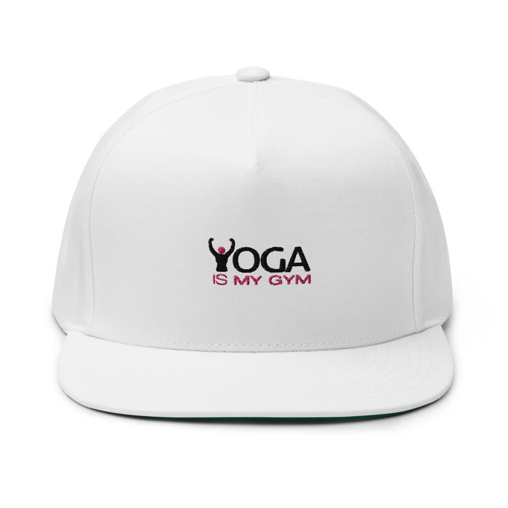 Yoga Is My Gym Hat, Pink Logo
