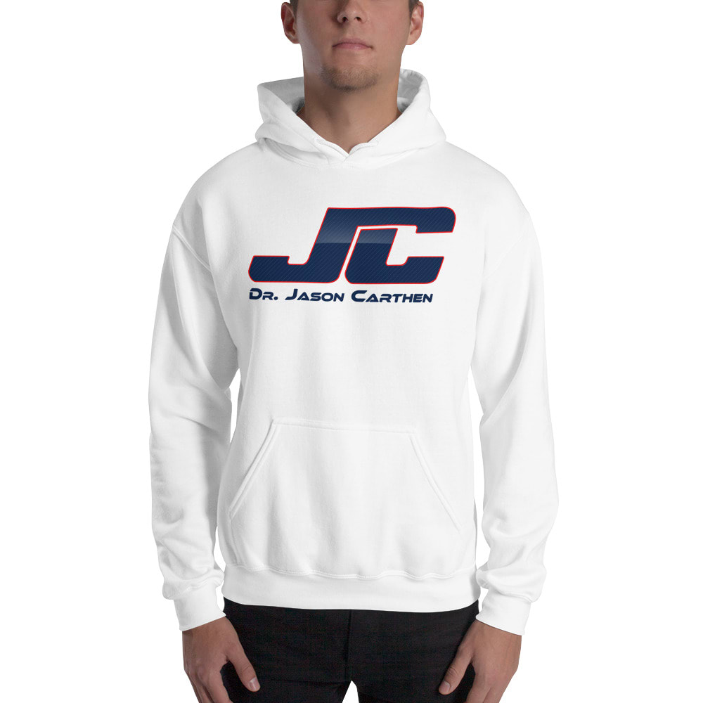Dr. Jason " JC " Carthen Hoodie, Blue Logo