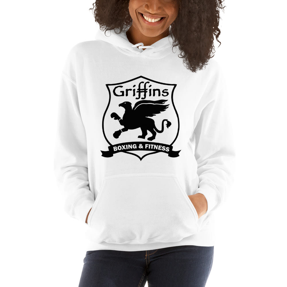 Griffins Emblem Women's Hoodie, Black Logo