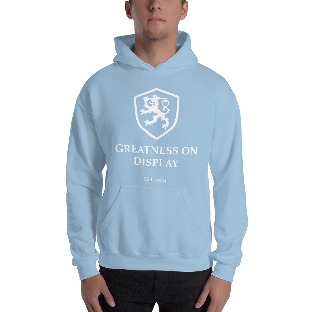 Greatness on Display Hoodie, White Logo