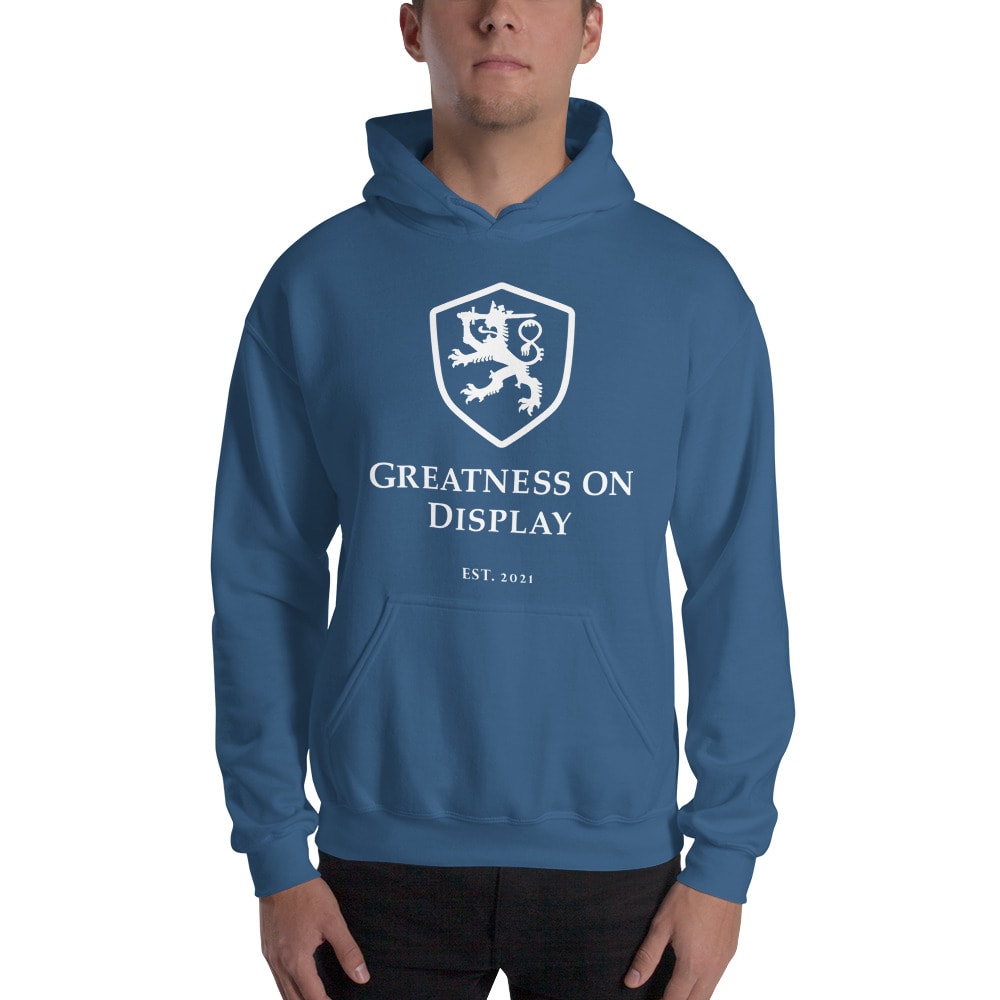 Greatness on Display Hoodie, White Logo