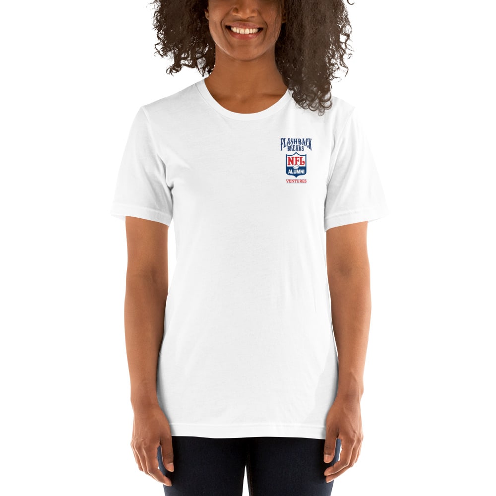  FlashBack Breaks Ventures by Gus Frerotte Women's T-Shirt, Mini Logo 