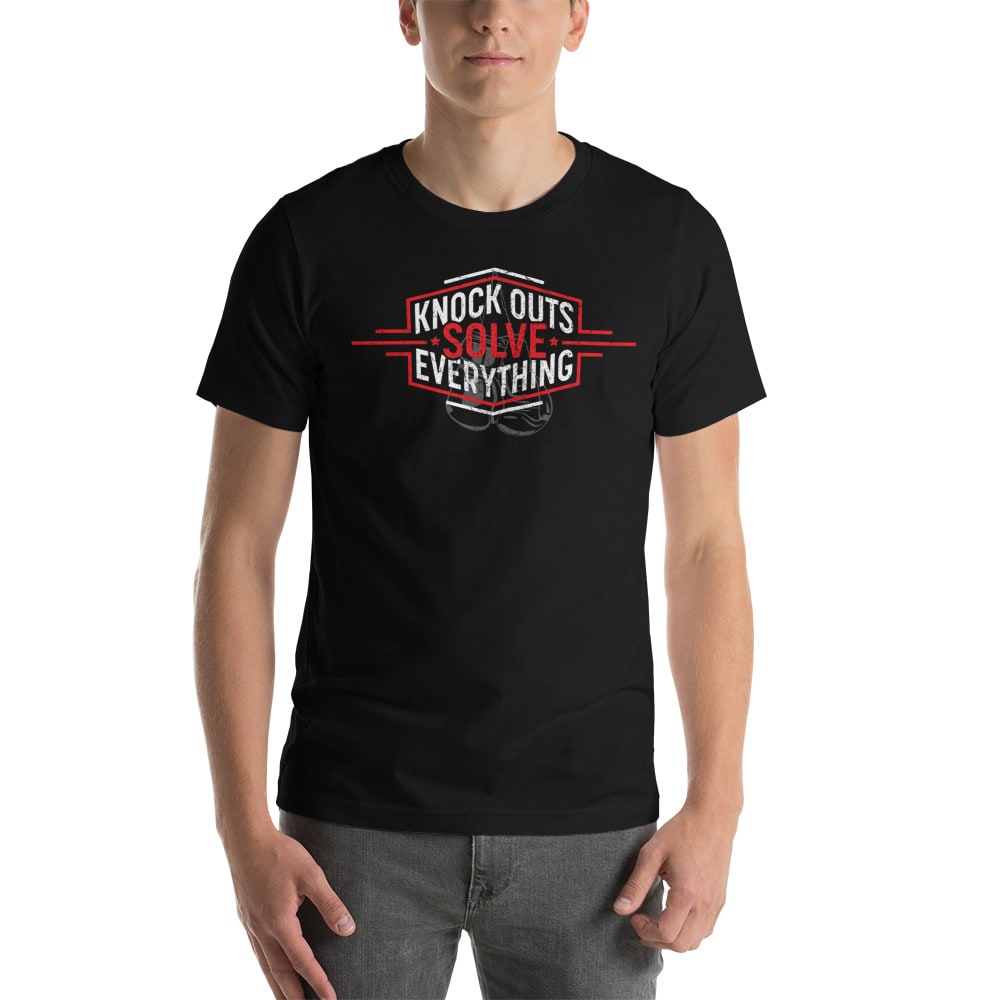 Knockouts Solve Everything by Luther Smith T-Shirt, White Logo