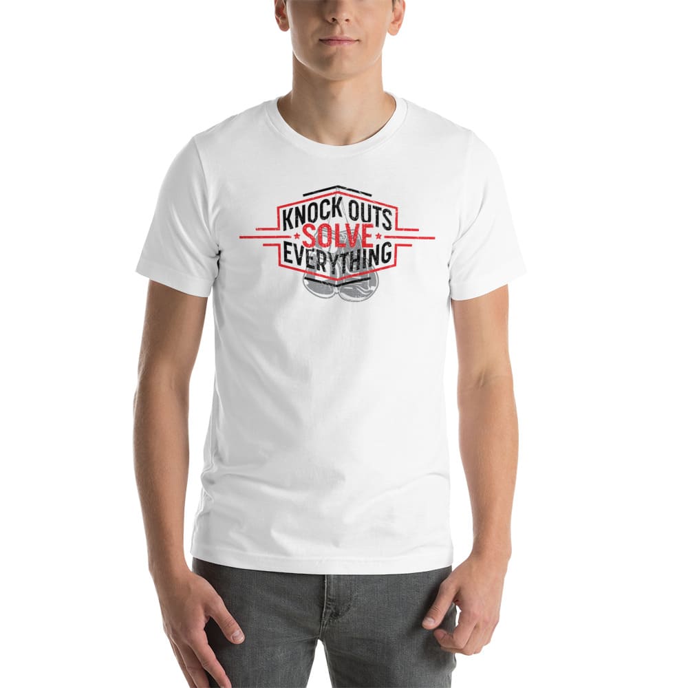 Knockouts Solve Everything by Luther Smith T-Shirt, Black Logo