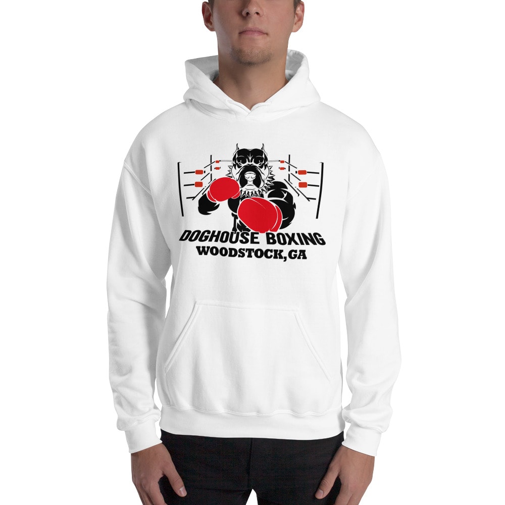 "Doghouse Boxing" by Dog House Boxing and Fitness Hoodie, Black Logo