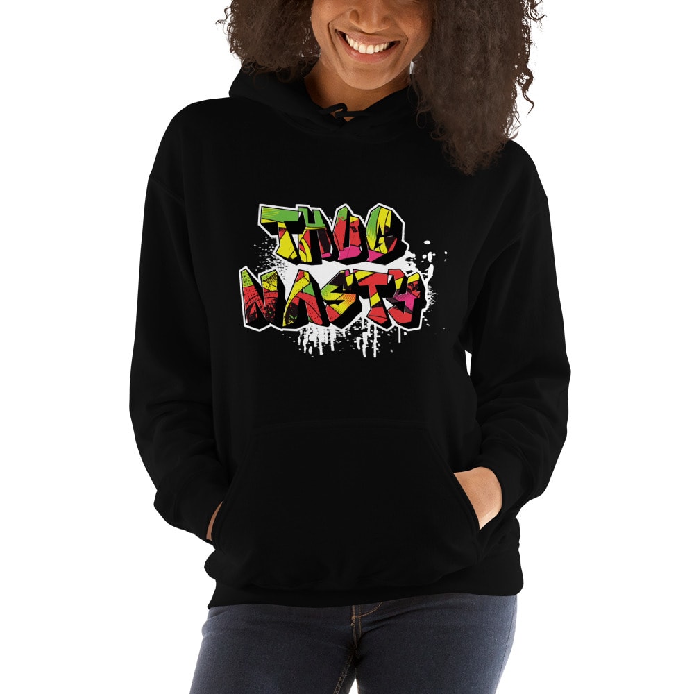  "Limited Edition" Sponosred by Thug Nasty Bryce Mitchell Women's Hoodie, White Logo
