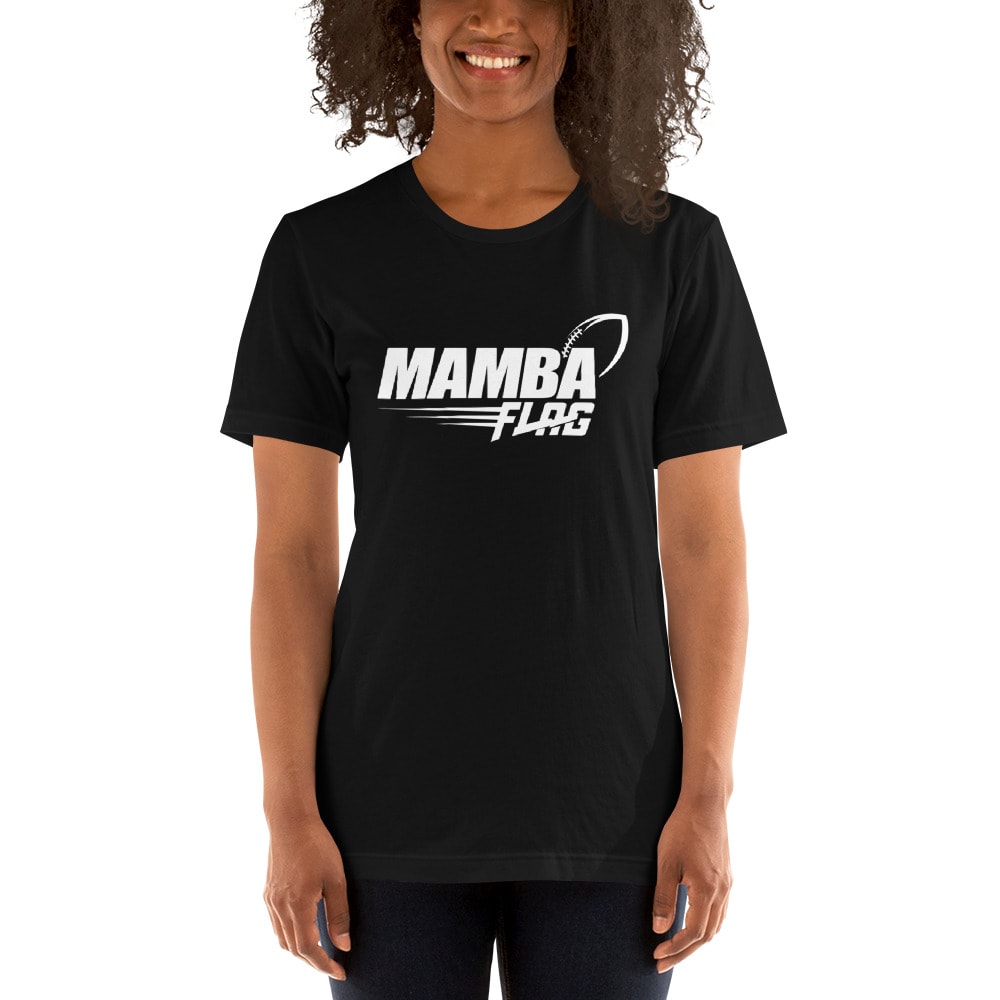  MAMBA FLAG  by Reggie Rusk T-Shirt, White Logo