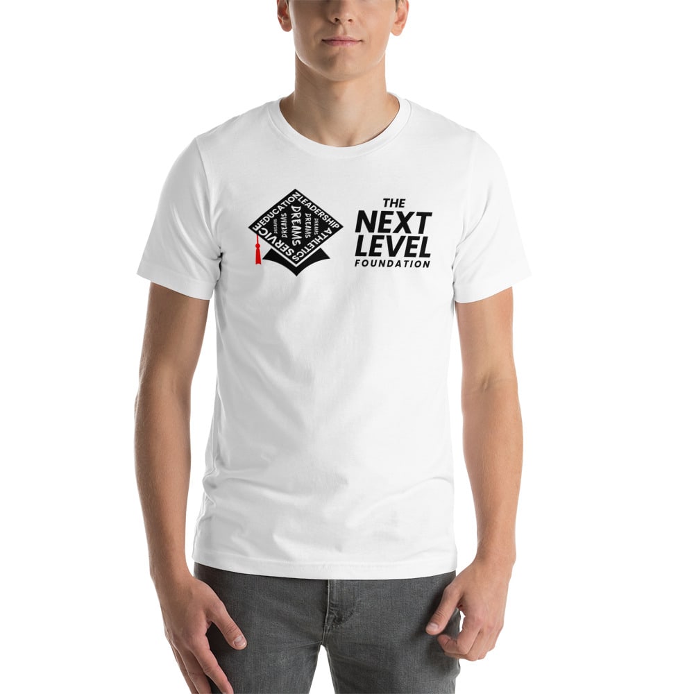 "The Next Level Foundation" by John Swain Shirt, Black Logo