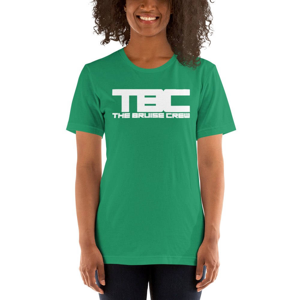  The Bruise Crew by Ronnie Love Women's T-Shirt, White Logo