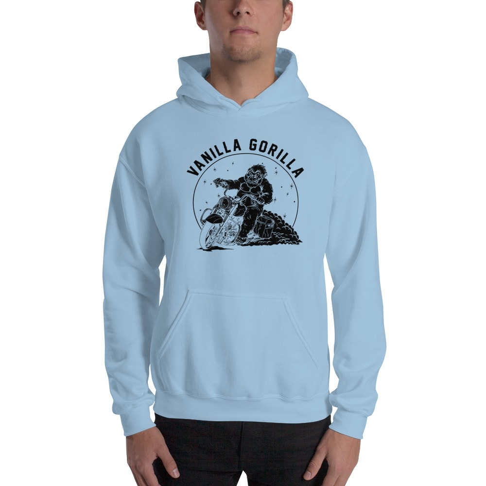 "Vanilla Gorilla" by Sam Crossed Hoodie, Black Logo