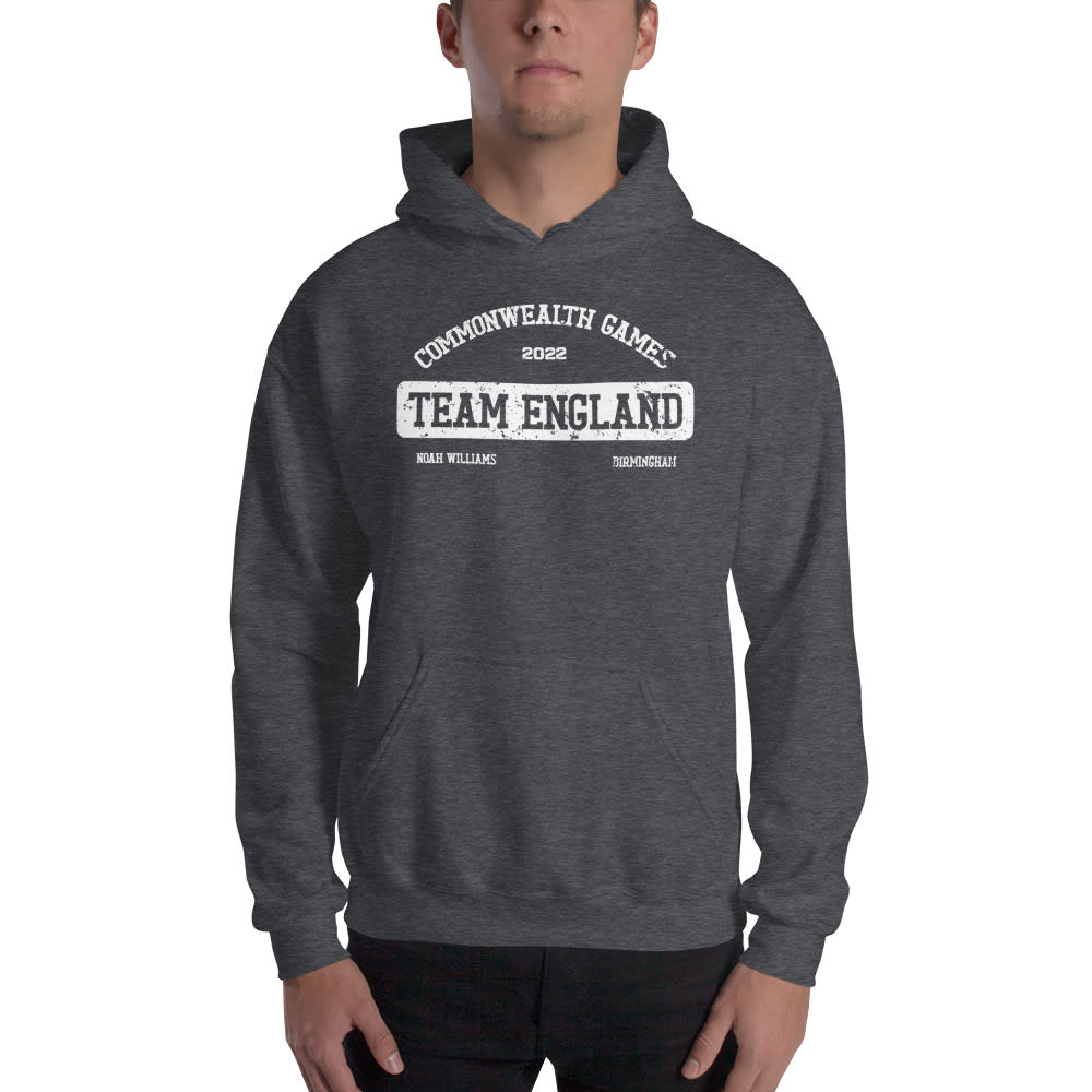 TEAM ENGLAND by Noah Williams Hoodie, White Logo