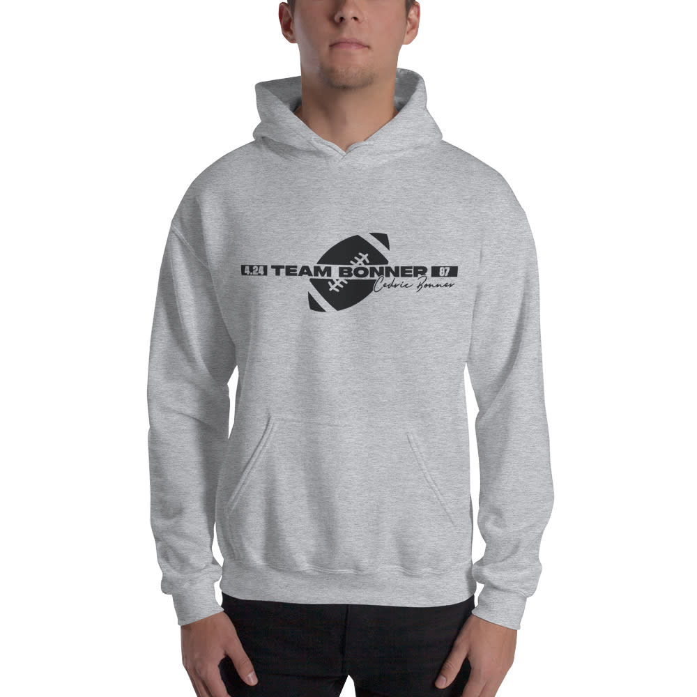 "4.24 Team Bonner 87" by Cedric Bonner - Hoodie, Black Logo