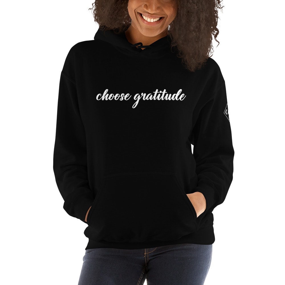 "Choose Gratitude" by CG, Hoodie [White logo]