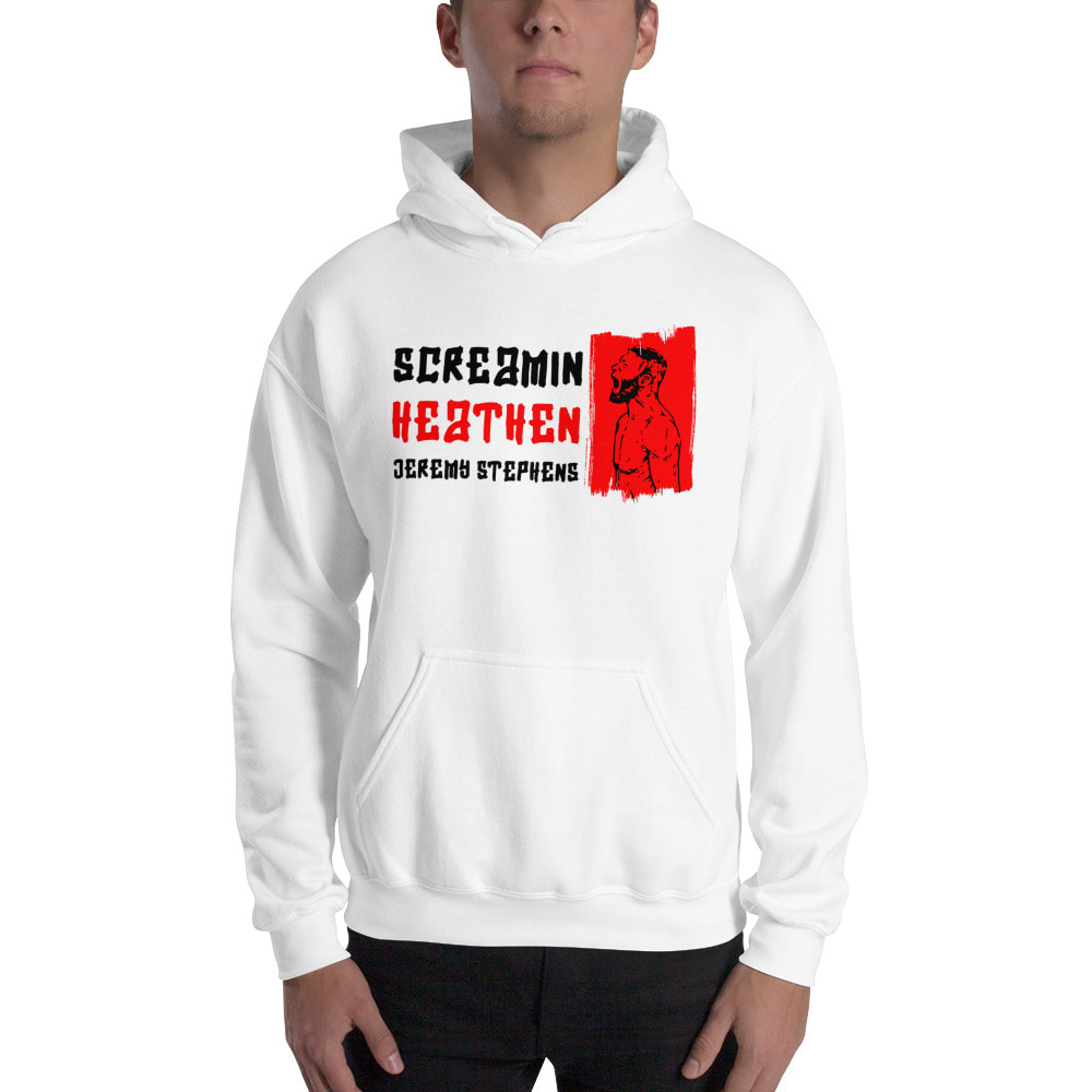 Screamin Heathen II by Jeremy Stephens Hoodie, Black Logo